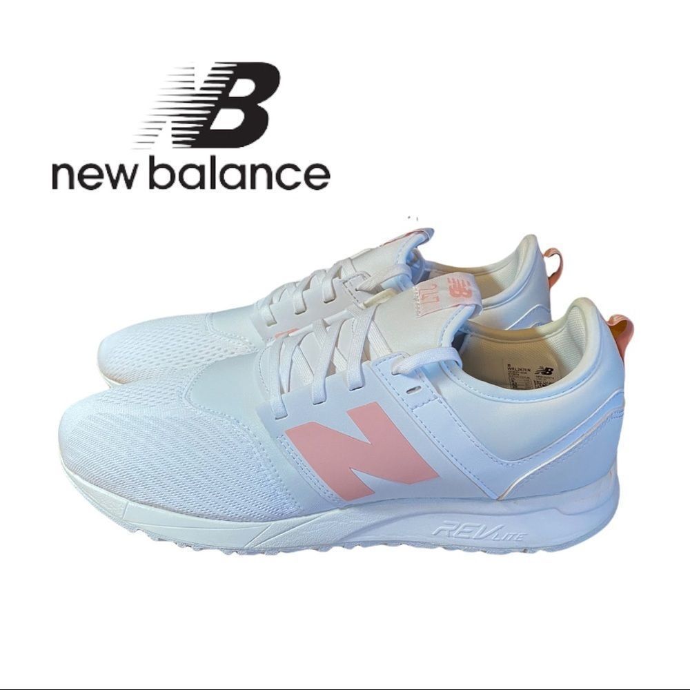 NIB New Balance "Mode De Vie" Women's White Pink Sneakers 11